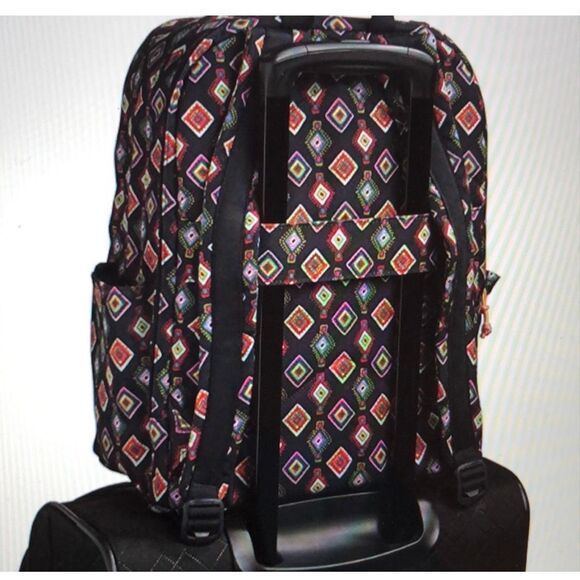 Vera Bradley Lighten Up Backpack Grand Navy Medallion New - Picture 4 of 12
